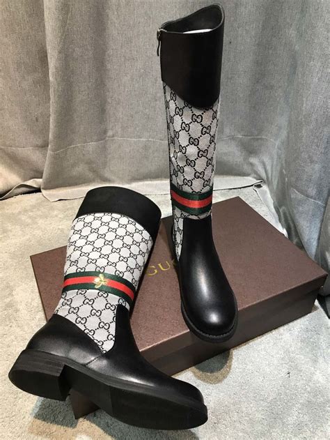 gucci winter boots 2015|gucci print thigh high boots.